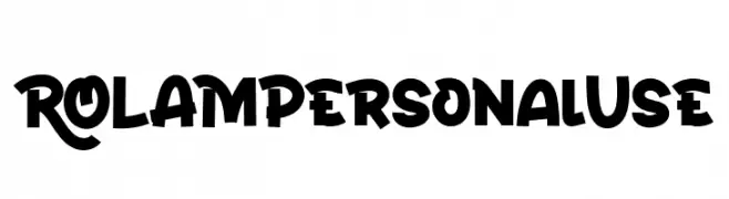 ROLAMPersonalUse  Descarca Fonturi Gratis