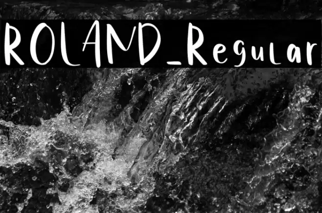 ROLAND-Regular Font examples