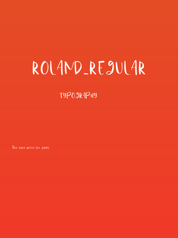 ROLAND-Regular Poster