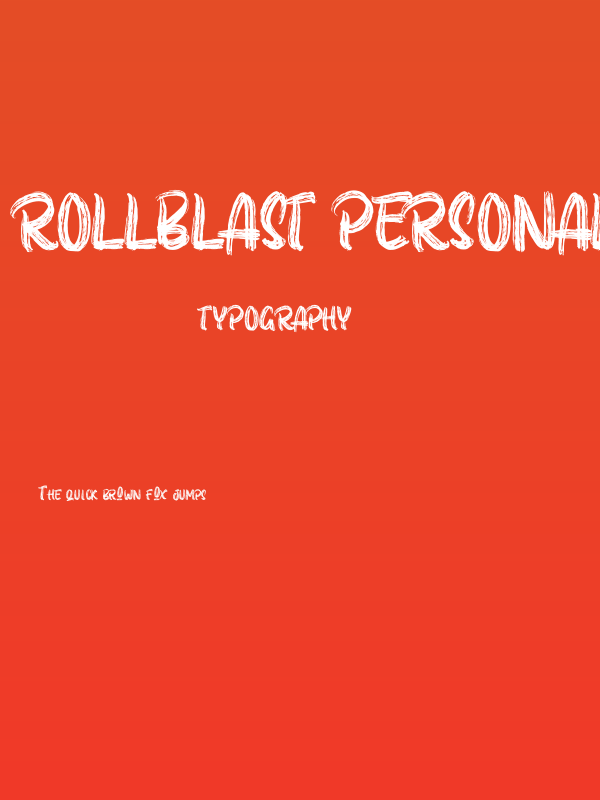 ROLLBLAST Personal Use Solid Poster