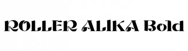 ROLLER ALIKA Bold  baixar fontes gratis