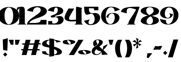 ROLLER ALIKA Bold Font OTHER CHARS
