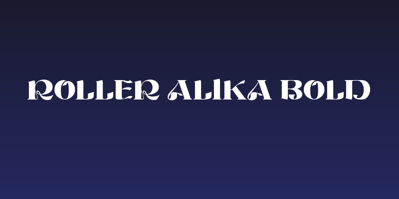 ROLLER ALIKA Bold Social Header
