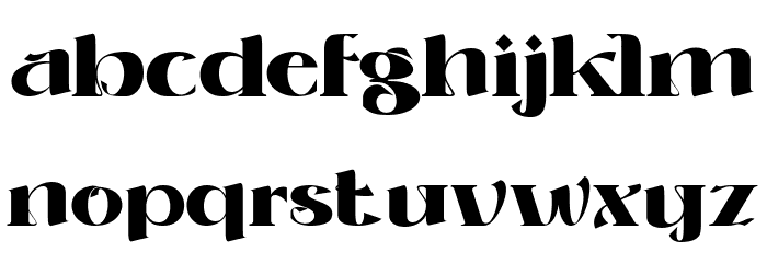 ROLLER ALIKA Bold Font LOWERCASE