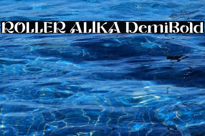 ROLLER ALIKA DemiBold Example 1