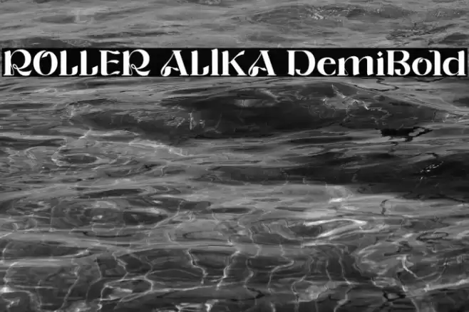 ROLLER ALIKA DemiBold Font examples