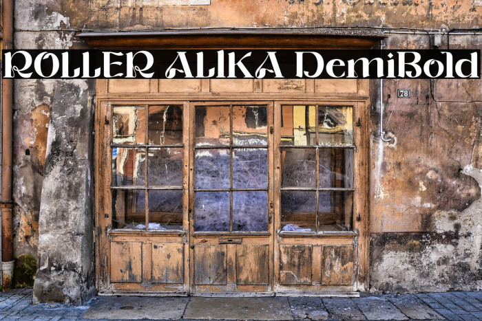 ROLLER ALIKA DemiBold Example 2