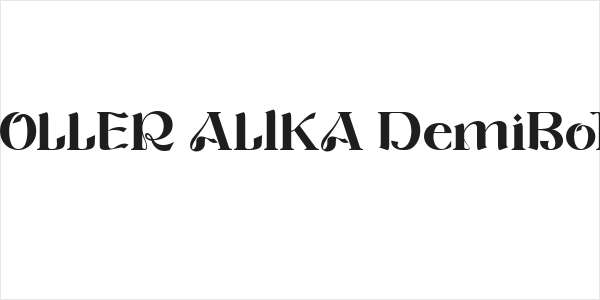 ROLLER ALIKA DemiBold Logo