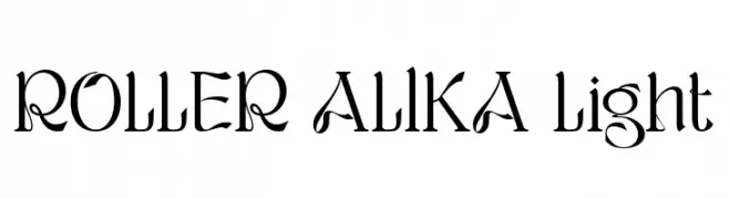 ROLLER ALIKA Light  baixar fontes gratis