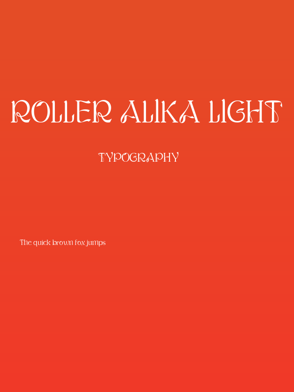 ROLLER ALIKA Light Poster