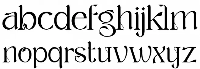 ROLLER ALIKA Light Font LOWERCASE