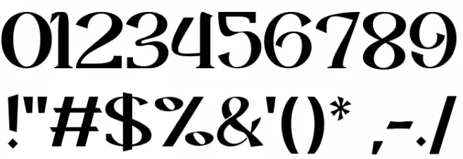 ROLLER ALIKA Medium Font OTHER CHARS