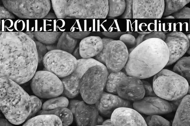ROLLER ALIKA Medium Font examples