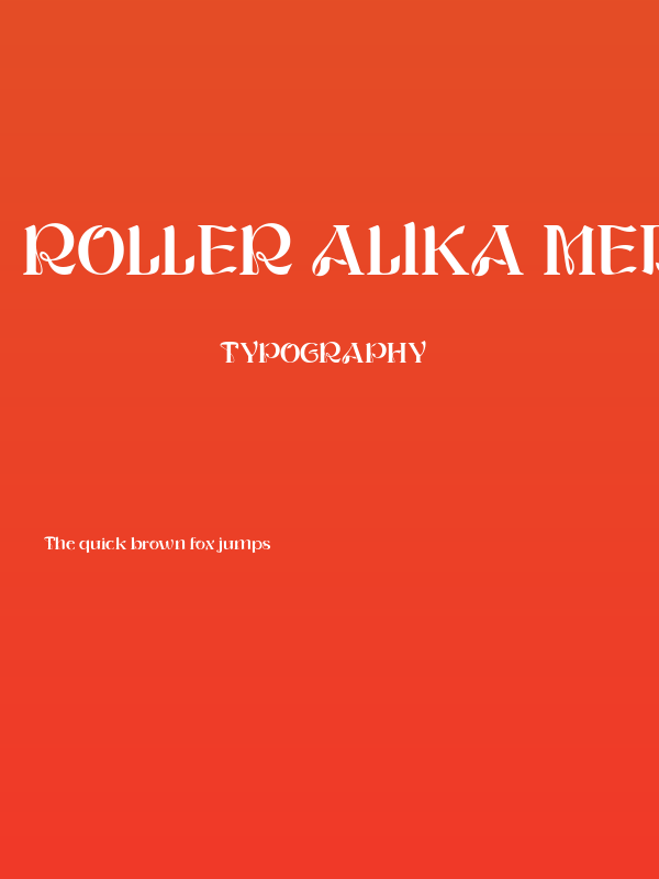 ROLLER ALIKA Medium Poster