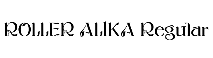 ROLLER ALIKA Regular  font caratteri gratis
