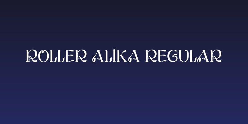 ROLLER ALIKA Regular Social Header