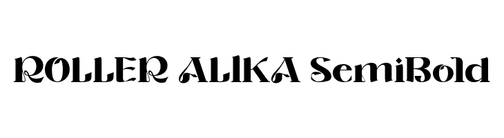 ROLLER ALIKA SemiBold  Frei Schriftart Herunterladen