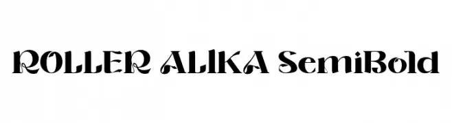 ROLLER ALIKA SemiBold  baixar fontes gratis