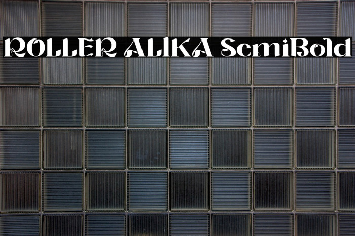 ROLLER ALIKA SemiBold Example 1