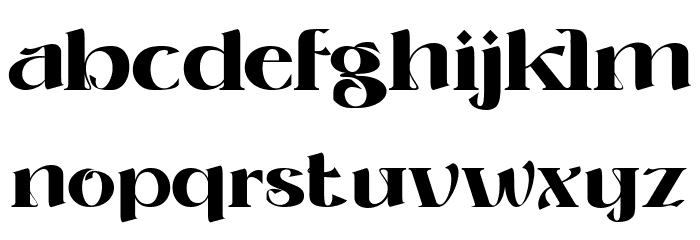 ROLLER ALIKA SemiBold Font LOWERCASE