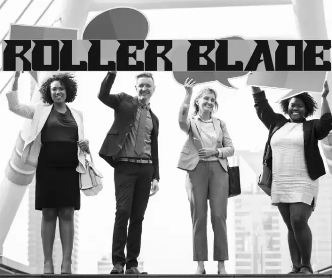 ROLLER BLADE Font examples