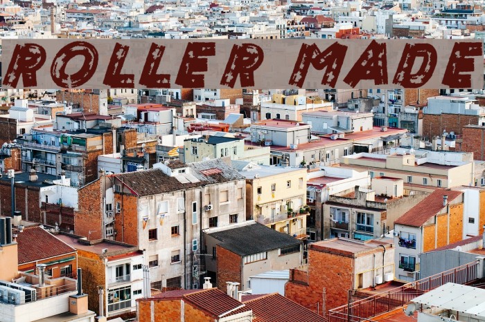 ROLLER MADE Font examples