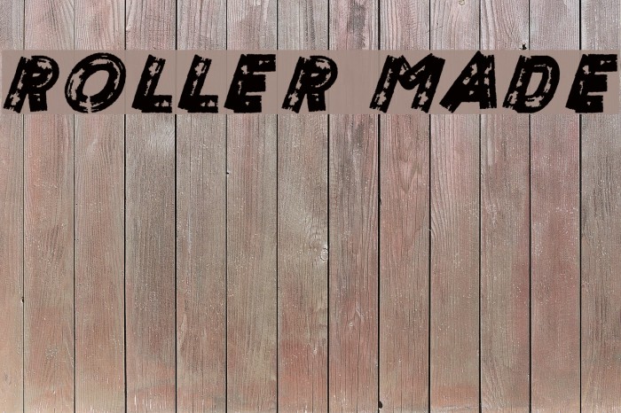 ROLLER MADE Font examples