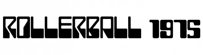 ROLLERBALL 1975  フリーフォントのダウンロード