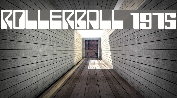 ROLLERBALL 1975 Font examples