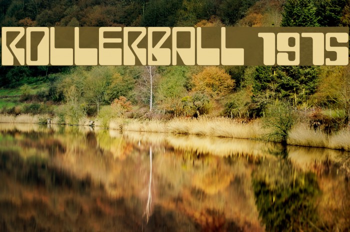 ROLLERBALL 1975 Font examples