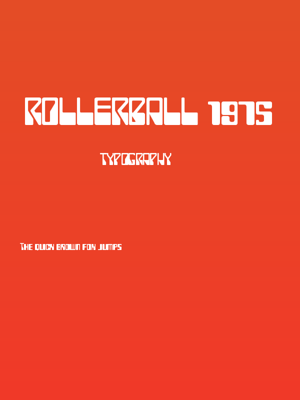 ROLLERBALL 1975 Poster