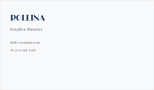 ROLLINA Business Card