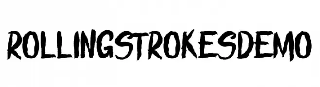ROLLING STROKES  DEMO  免费字体下载