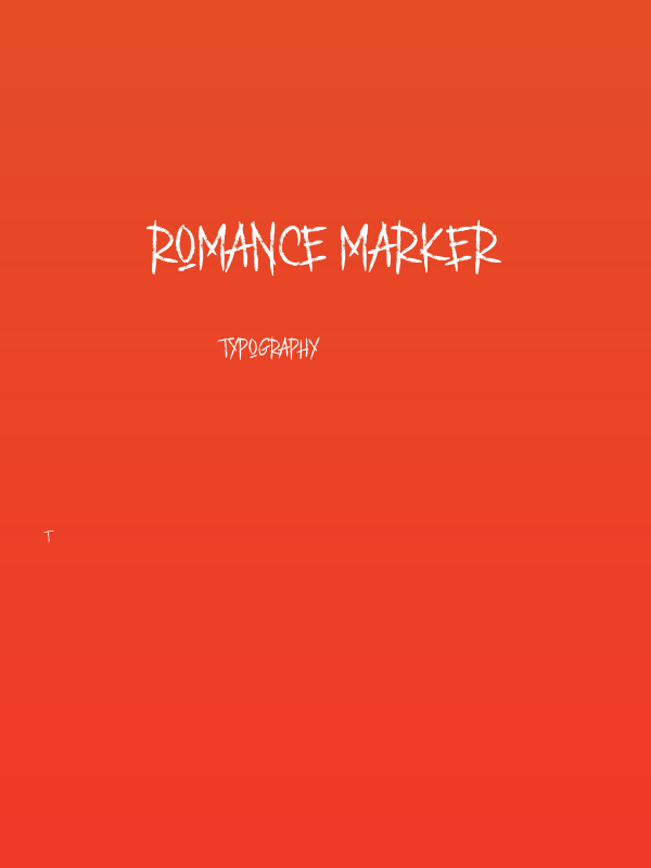 ROMANCE MARKER Poster
