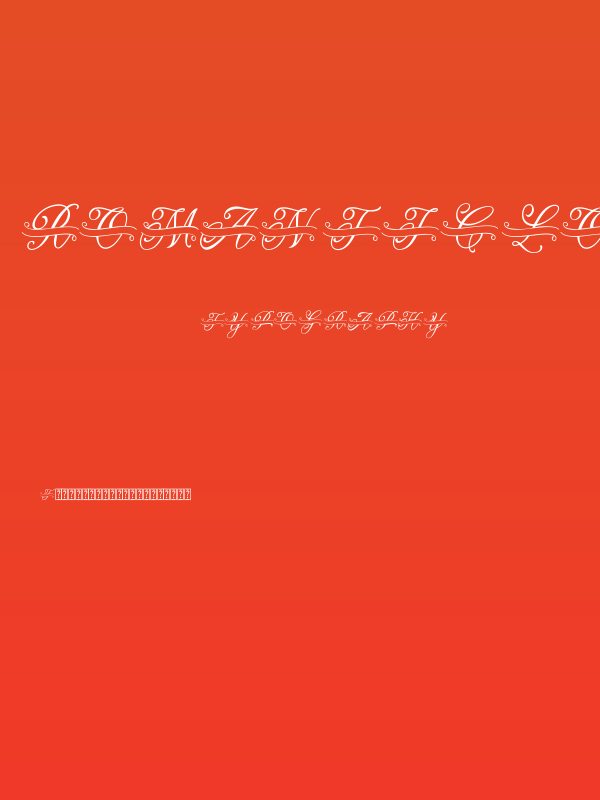 ROMANTIC LOVES MONOGRAM Poster