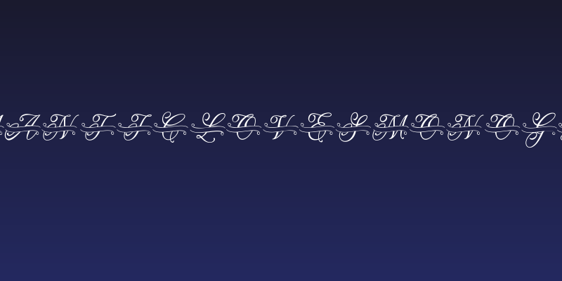 ROMANTIC LOVES MONOGRAM Social Header