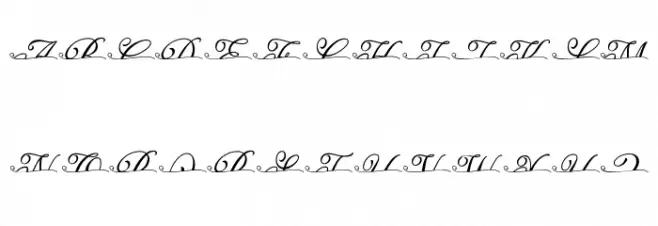 ROMANTIC LOVES SPLIT MONOGRAM 字体 大写