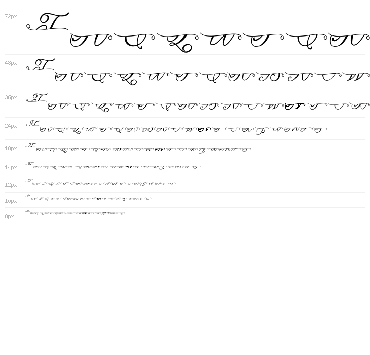 ROMANTIC LOVES SPLIT MONOGRAM Waterfall