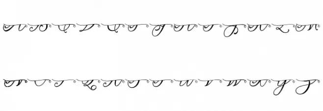 ROMANTIC LOVES SPLIT MONOGRAM 字体 小写