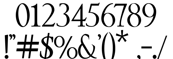 ROMANUS Font OTHER CHARS