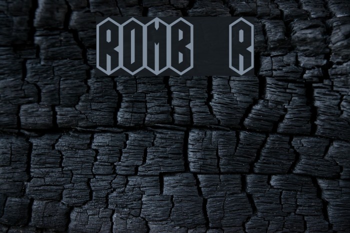 ROMB Regular Font examples