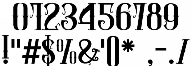 ROMES PALACE3 Font OTHER CHARS