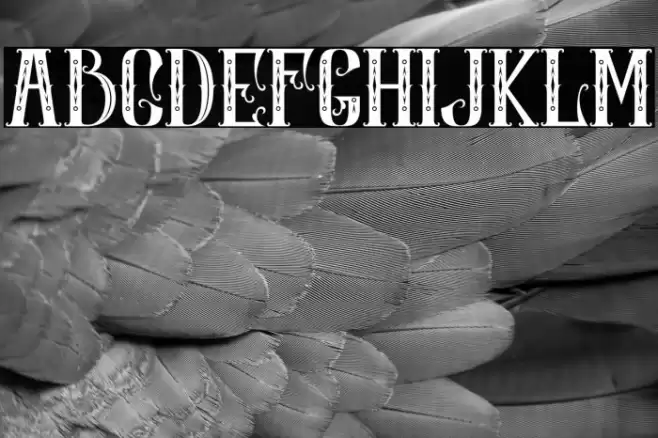 ROMES PALACE3 Font examples