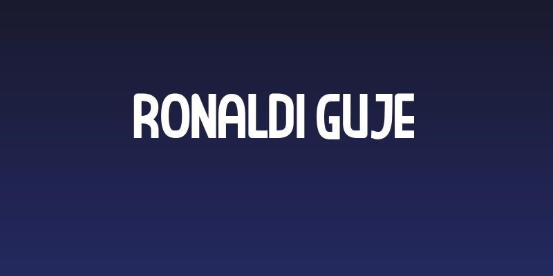 RONALDI GUJE Social Header