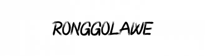 RONGGOLAWE  フリーフォントのダウンロード