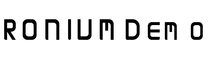 RONIUM Demo  baixar fontes gratis