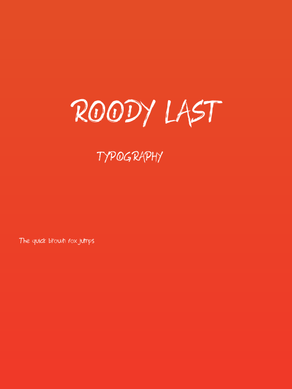 ROODY LAST Poster