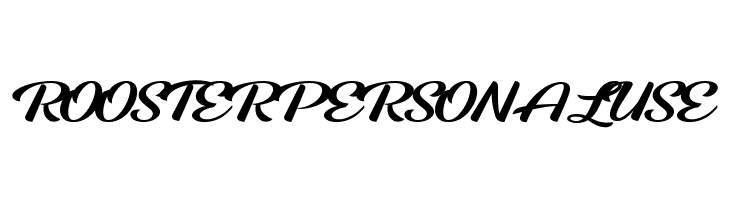 ROOSTER PERSONAL USE  font caratteri gratis
