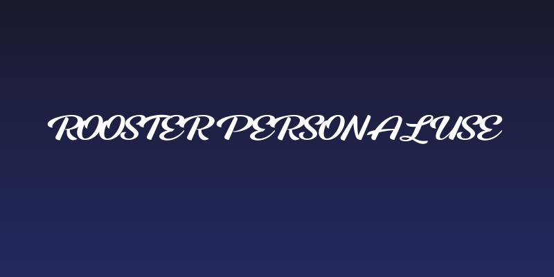 ROOSTER PERSONAL USE Social Header
