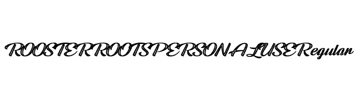 ROOSTER ROOTS PERSONAL USE Regular  フリーフォントのダウンロード